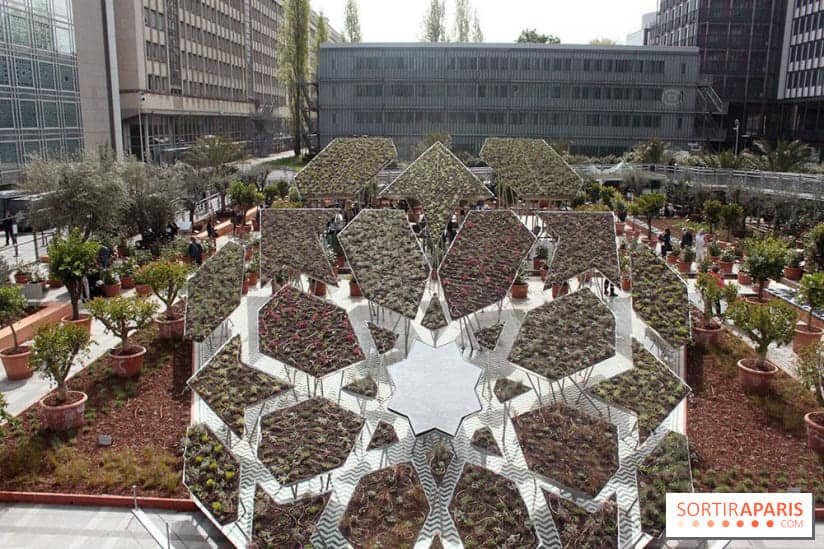 jardin oriental de l'institut du monde arabe