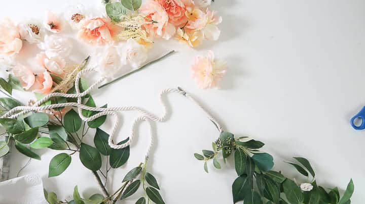 remplir la guirlande