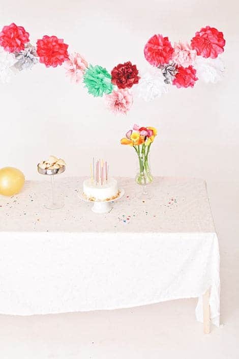 guirlande fleur papier de soie