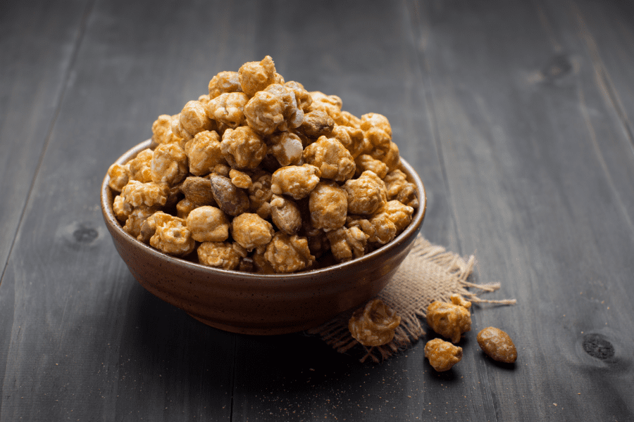 bol de pop corn au sirop d'érable