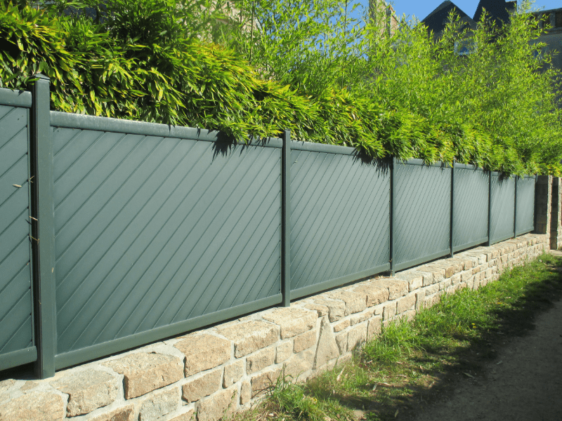 cloture en pvc verte