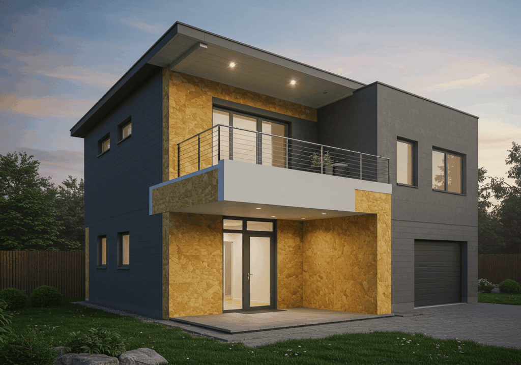 grande villa vue de l'exterieur