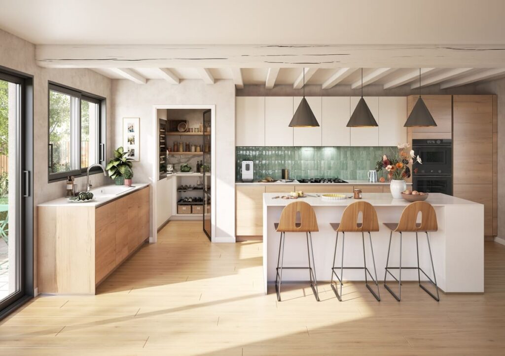 cuisine lumineuse ouverte